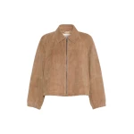 Max Mara Zuppa Suede Jacket in Beige | Leather Jackets | Luxury Shoes 