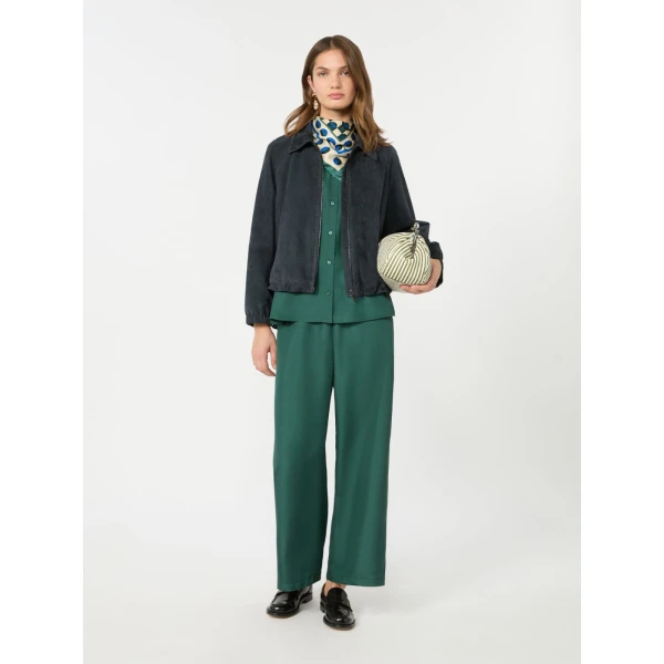 Max Mara Zuppa Suede Jacket in Navy | Leather Jackets | Luxury Shoes 