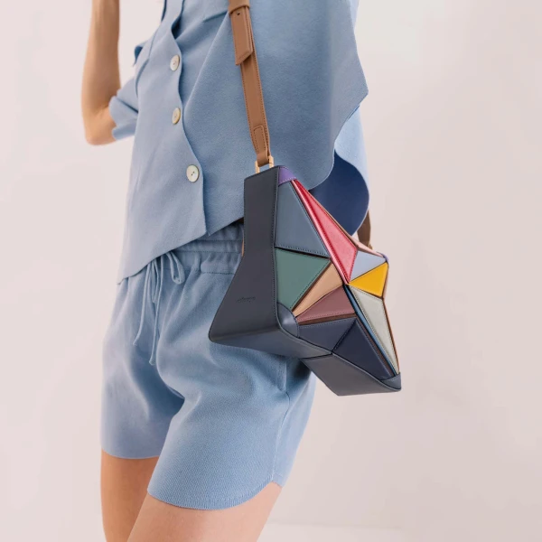 Mlouye Atlas Bag in Shark | Shoulder & Crossbody Bags | Luxury Shoes 