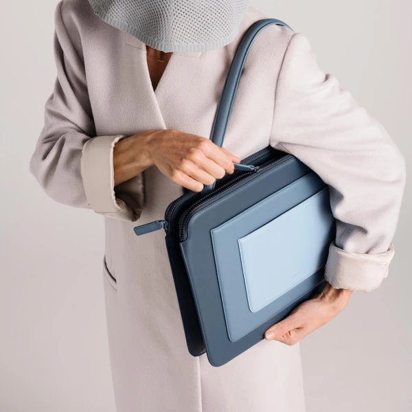Mlouye Business Bag in Denim | Shoulder & Crossbody Bags | Luxury Shoes 