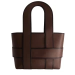 Mlouye Checker Tote XL in Espresso | Totes & Top-Handle Bags | Luxury Shoes 
