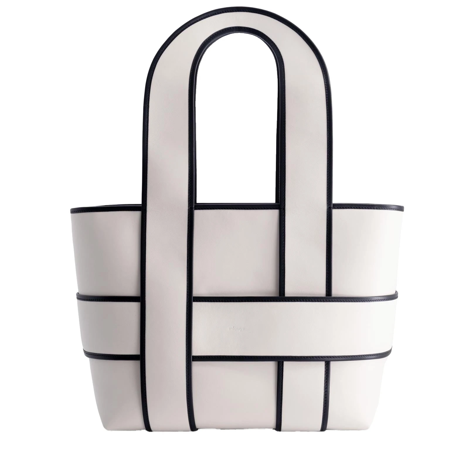 Mlouye Checker Tote XL in Off White Mlouye Checker Tote XL in Off White | Totes & Top-Handle Bags | Luxury Shoes