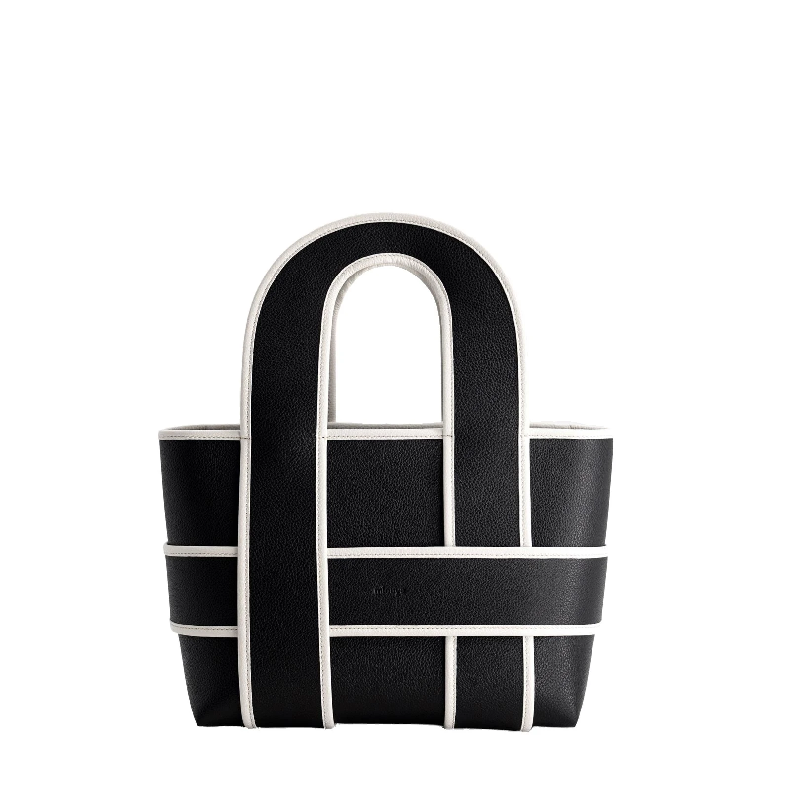 Mlouye Checker Tote in Black Mlouye Checker Tote in Black | Totes & Top-Handle Bags | Luxury Shoes