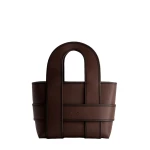Mlouye Checker Tote in Espresso | Totes & Top-Handle Bags | Luxury Shoes 
