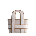 Mlouye Checker Tote in Milky | Totes & Top-Handle Bags | Luxury Shoes 