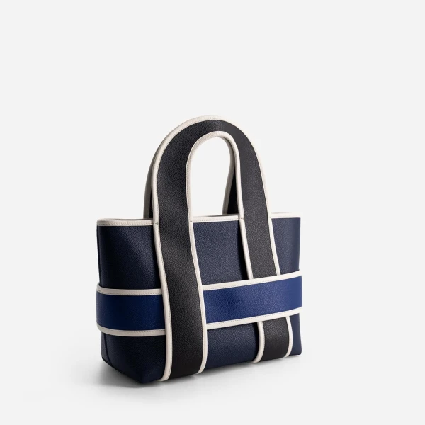 Mlouye Checker Tote in Royal Blue | Totes & Top-Handle Bags | Luxury Shoes 