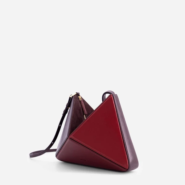 Mlouye Flex Bag in Cranberry | Shoulder & Crossbody Bags | Luxury Shoes 