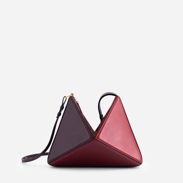 Mlouye Flex Bag in Cranberry | Shoulder & Crossbody Bags | Luxury Shoes 