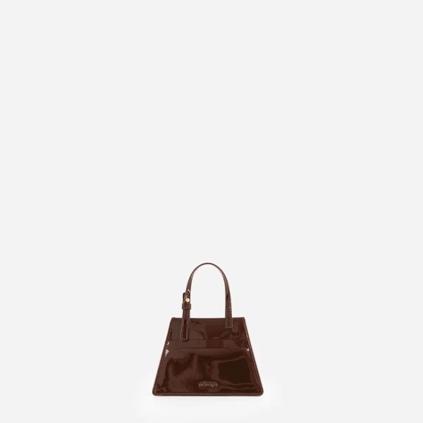 Mlouye Flex Charm in Patent Brown | Bag charms | Luxury Shoes 