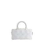 Mlouye Grid Bag in White | Shoulder & Crossbody Bags | Luxury Shoes 