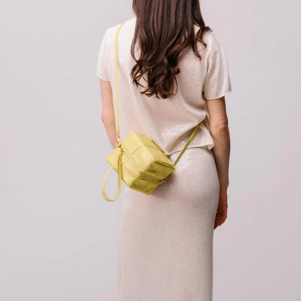 Mlouye Grid Clutch in Espresso | Clutch Bags | Luxury Shoes 