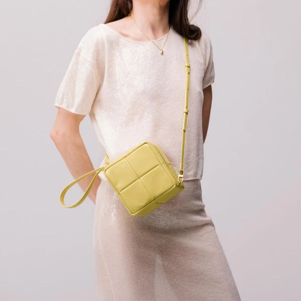 Mlouye Grid Clutch in Naplak Black | Clutch Bags | Luxury Shoes 