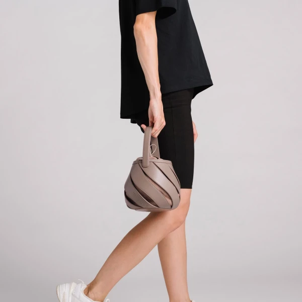 Mlouye Helix Bag in Denim | Shoulder & Crossbody Bags | Luxury Shoes 