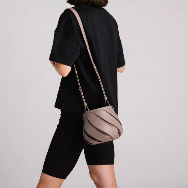Mlouye Helix Bag in Denim | Shoulder & Crossbody Bags | Luxury Shoes 