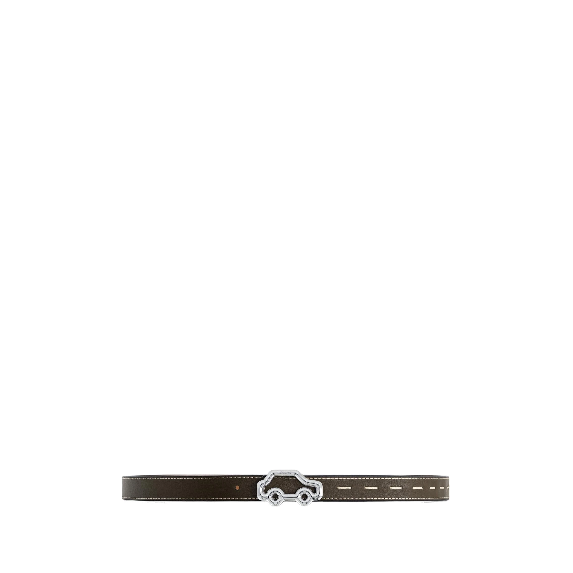 Mlouye Hit the Road Belt in Truffle Green and Canyon with Silver Buckle Mlouye Hit the Road Belt in Truffle Green and Canyon with Silver Buckle | Belts | Luxury Shoes