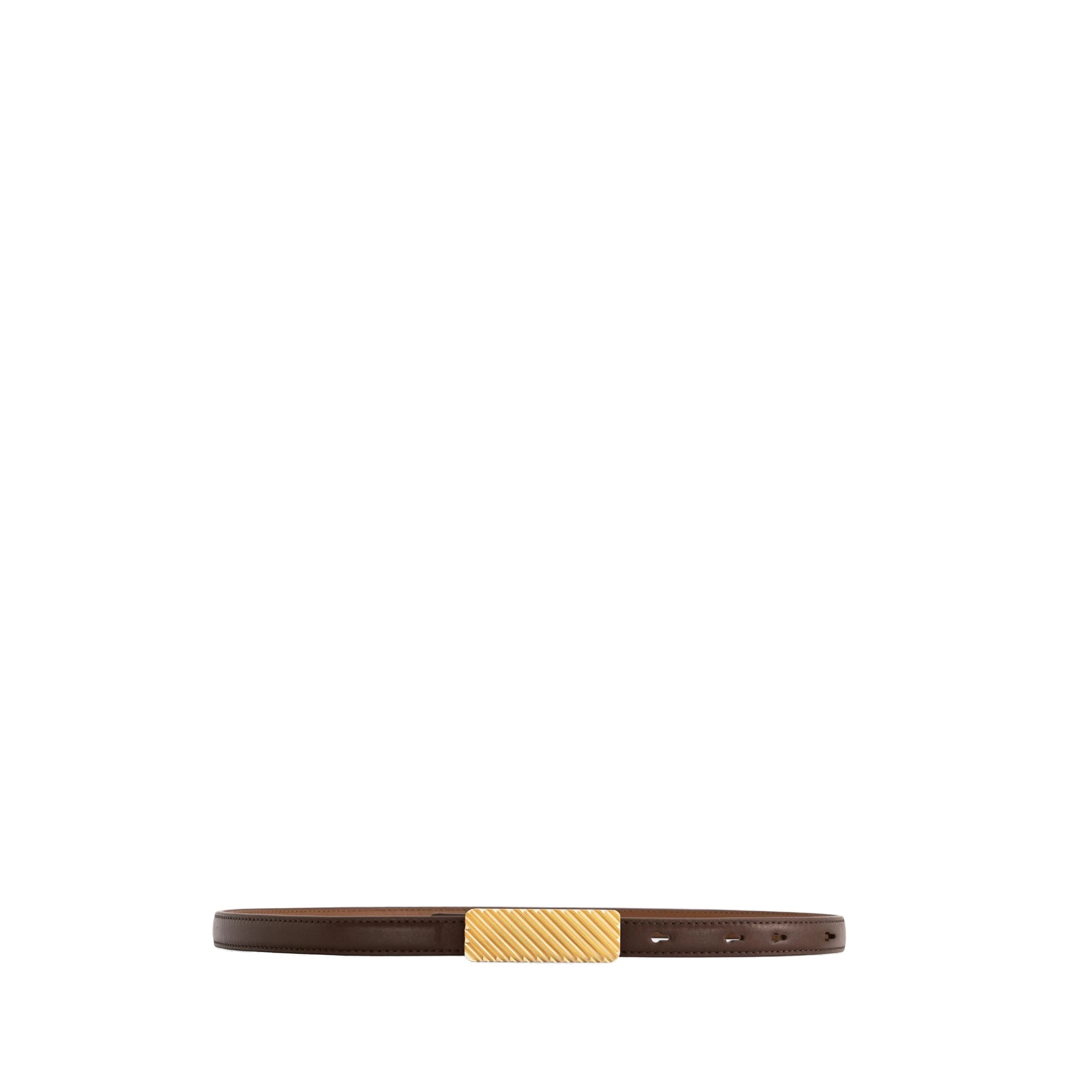 Mlouye Isla Belt in Praline with Gold Buckle Mlouye Isla Belt in Praline with Gold Buckle | Belts | Luxury Shoes