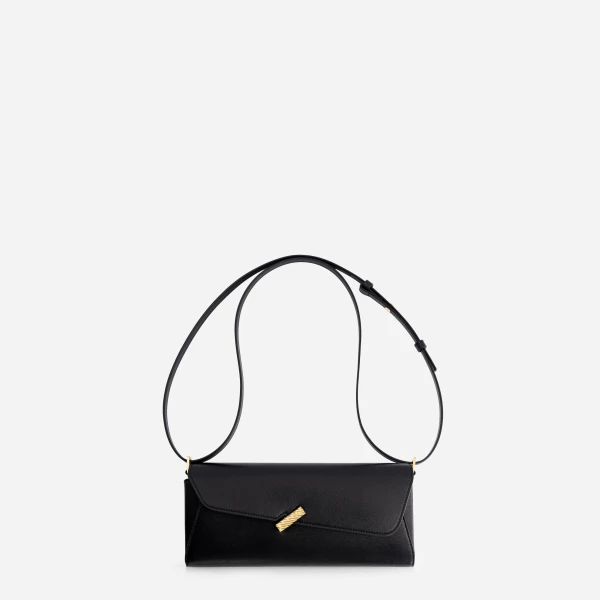 Mlouye Isla Grab Purse in Black | Shoulder & Crossbody Bags | Luxury Shoes 