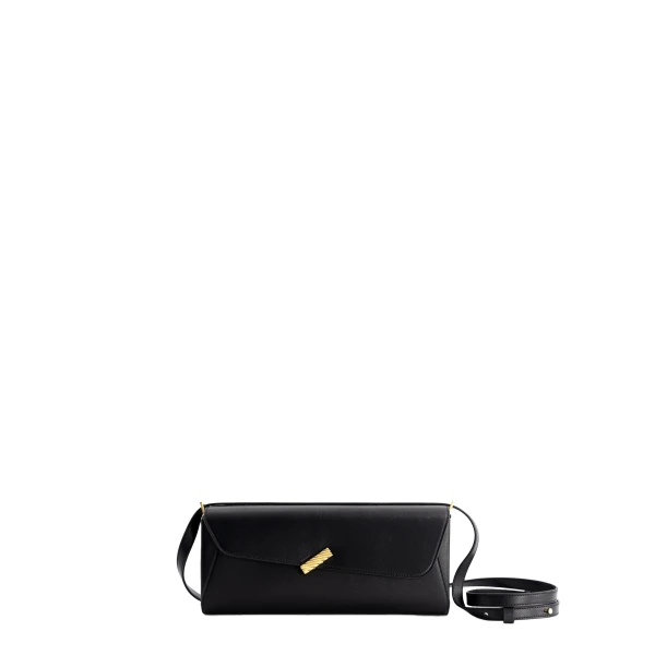Mlouye Isla Grab Purse in Black | Shoulder & Crossbody Bags | Luxury Shoes 