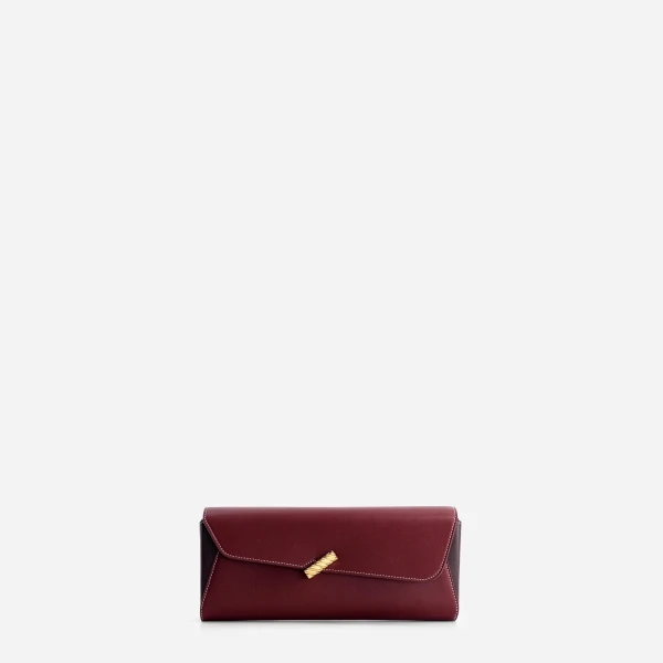 Mlouye Isla Grab Purse in Bordeaux | Shoulder & Crossbody Bags | Luxury Shoes 