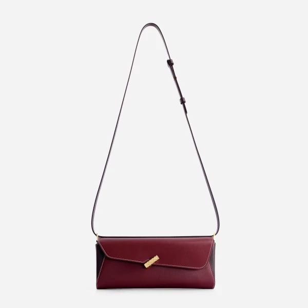 Mlouye Isla Grab Purse in Bordeaux | Shoulder & Crossbody Bags | Luxury Shoes 