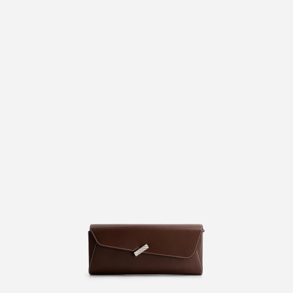 Mlouye Isla Grab Purse in Espresso | Shoulder & Crossbody Bags | Luxury Shoes 