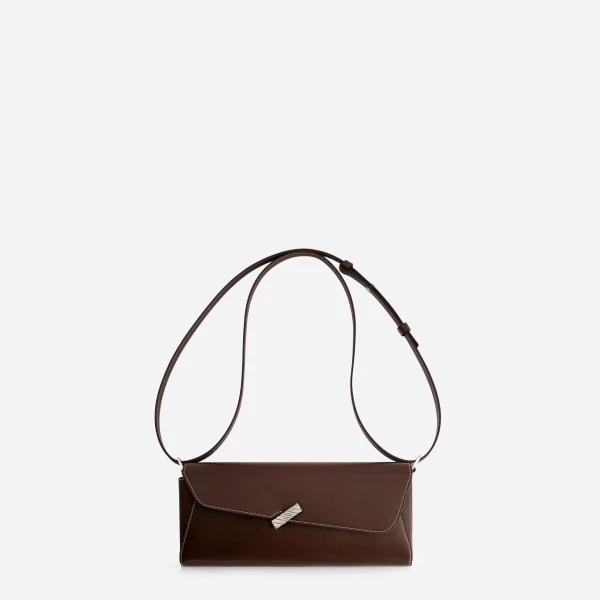 Mlouye Isla Grab Purse in Espresso | Shoulder & Crossbody Bags | Luxury Shoes 