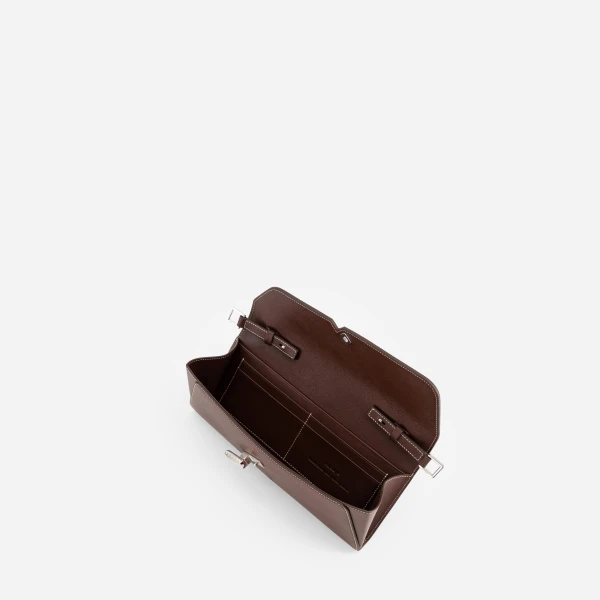 Mlouye Isla Grab Purse in Espresso | Shoulder & Crossbody Bags | Luxury Shoes 