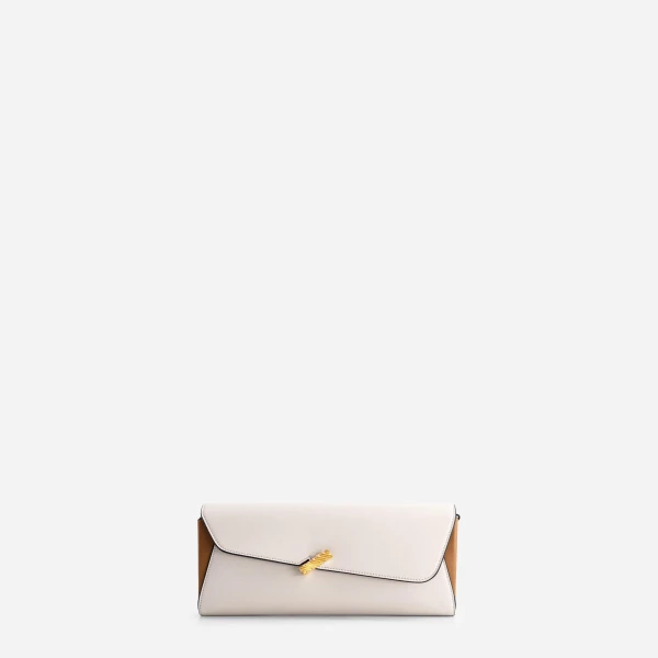 Mlouye Isla Grab Purse in Off White | Shoulder & Crossbody Bags | Luxury Shoes 