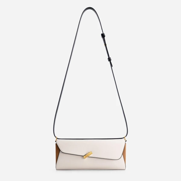 Mlouye Isla Grab Purse in Off White | Shoulder & Crossbody Bags | Luxury Shoes 