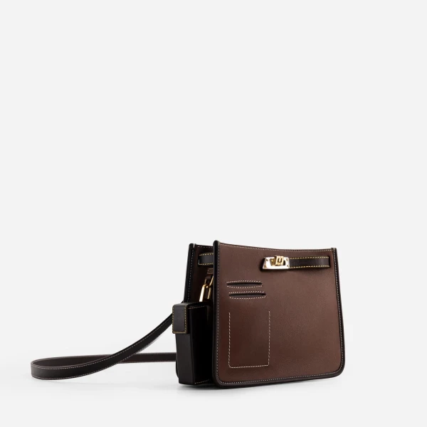 Mlouye Juno Bag in Espresso | Shoulder & Crossbody Bags | Luxury Shoes 