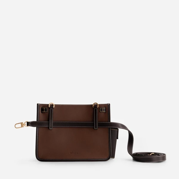 Mlouye Juno Bag in Espresso | Shoulder & Crossbody Bags | Luxury Shoes 