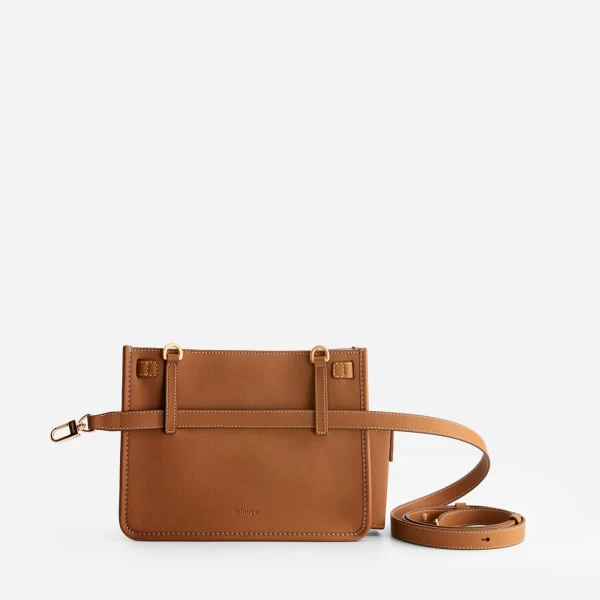 Mlouye Juno Bag in Tan | Shoulder & Crossbody Bags | Luxury Shoes 