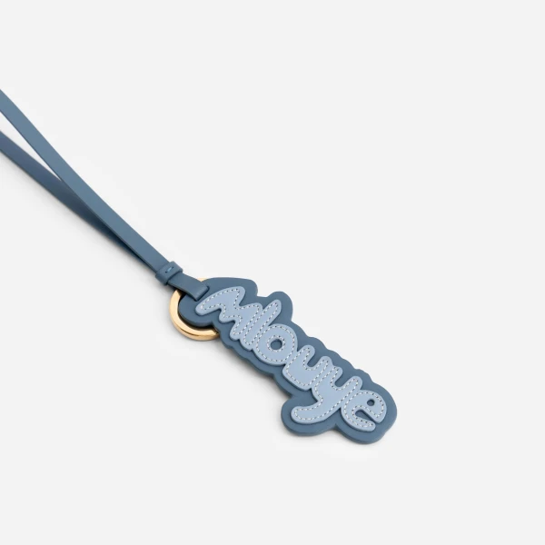 Mlouye Logo Keyring in Denim | Key Chain | Luxury Shoes 