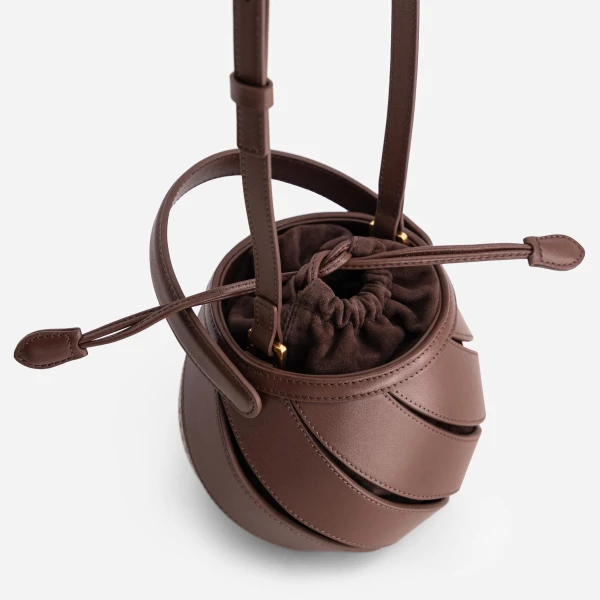 Mlouye Mini Helix Bag in Espresso | Mini Bags | Luxury Shoes 