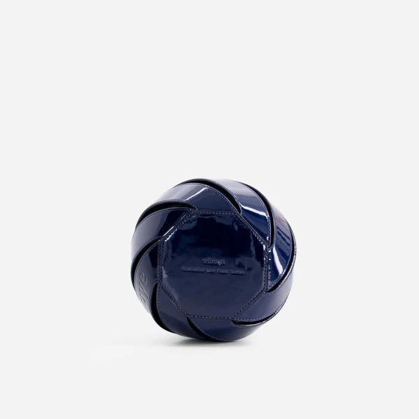 Mlouye Mini Helix Bag in Patent Navy | Mini Bags | Luxury Shoes 