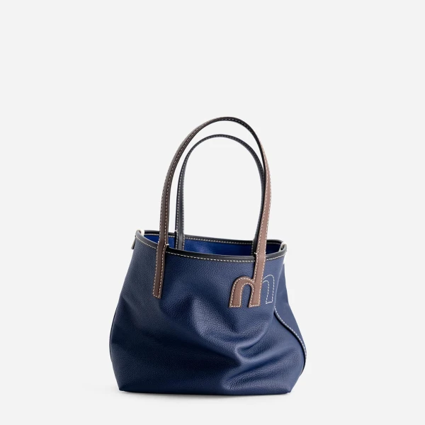 Mlouye Mini M Tote in Royal Blue | Mini Bags | Luxury Shoes 