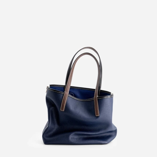Mlouye Mini M Tote in Royal Blue | Mini Bags | Luxury Shoes 