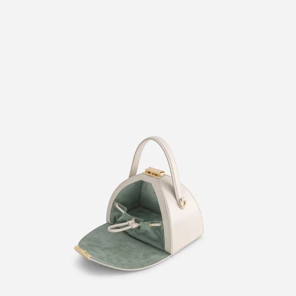 Mlouye Mini Pandora Bag in Dove | Mini Bags | Luxury Shoes 