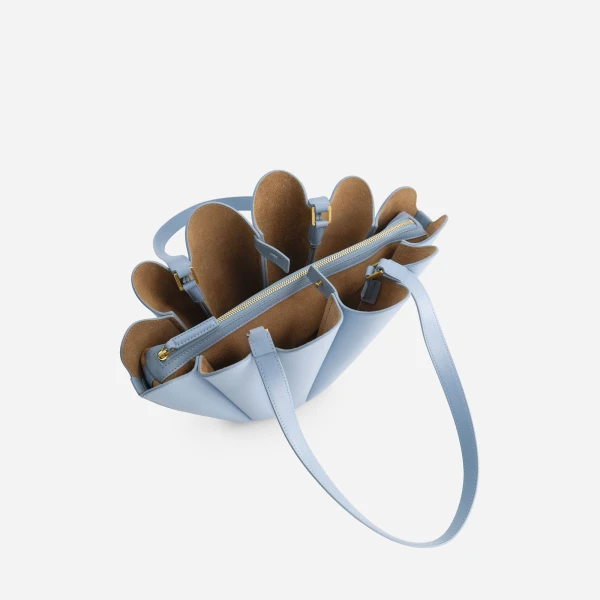 Mlouye Mini Seashell Tote in Arctic | Mini Bags | Luxury Shoes 