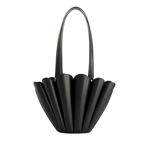Mlouye Mini Seashell Tote in Black | Mini Bags | Luxury Shoes 