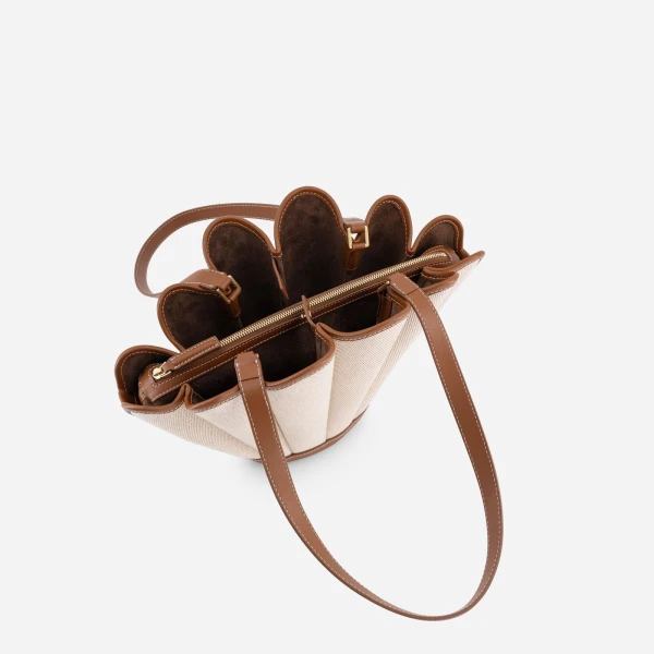 Mlouye Mini Seashell Tote in Canvas | Mini Bags | Luxury Shoes 