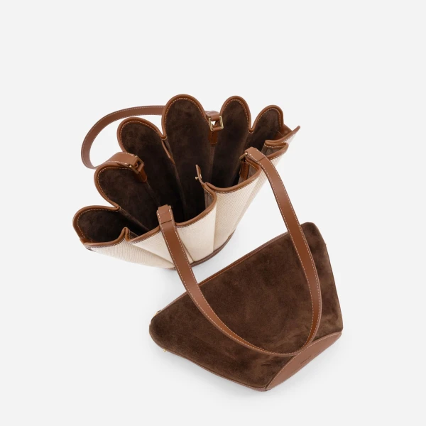 Mlouye Mini Seashell Tote in Canvas | Mini Bags | Luxury Shoes 