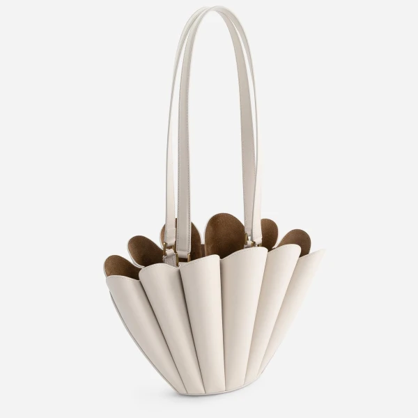 Mlouye Mini Seashell Tote in Dove | Mini Bags | Luxury Shoes 