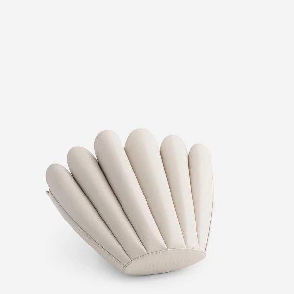 Mlouye Mini Seashell Tote in Dove | Mini Bags | Luxury Shoes 