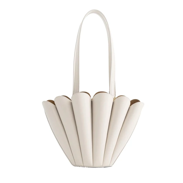Mlouye Mini Seashell Tote in Dove | Mini Bags | Luxury Shoes 