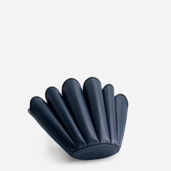 Mlouye Mini Seashell Tote in Navy | Mini Bags | Luxury Shoes 