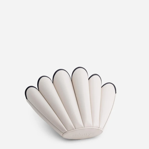 Mlouye Mini Seashell Tote in Off White | Mini Bags | Luxury Shoes 
