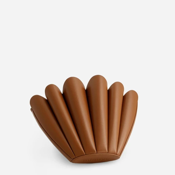 Mlouye Mini Seashell Tote in Tan | Mini Bags | Luxury Shoes 