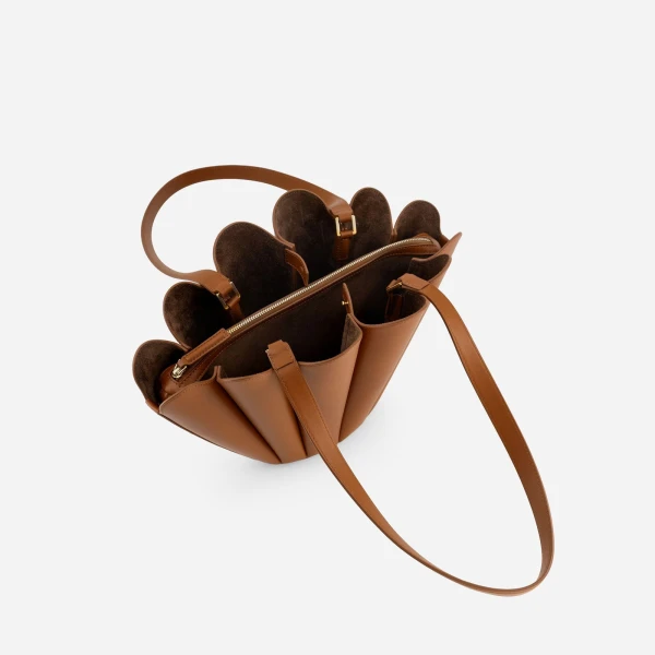 Mlouye Mini Seashell Tote in Tan | Mini Bags | Luxury Shoes 