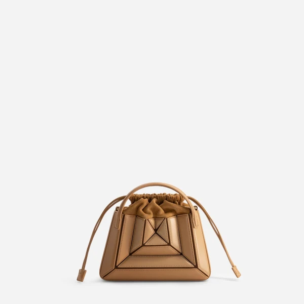 Mlouye Mini Sera Tote in Biscuit | Mini Bags | Luxury Shoes 
